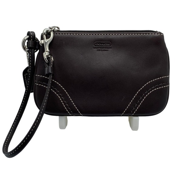 Coach Brown Wristlet - Picture 1 of 4